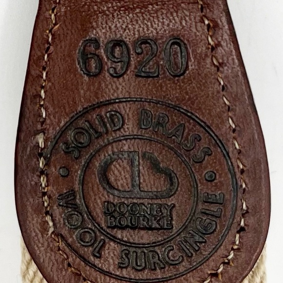 Vintage Dooney & Burke Wool Brass Buckle Belt 6920 Sz 34 main image 7